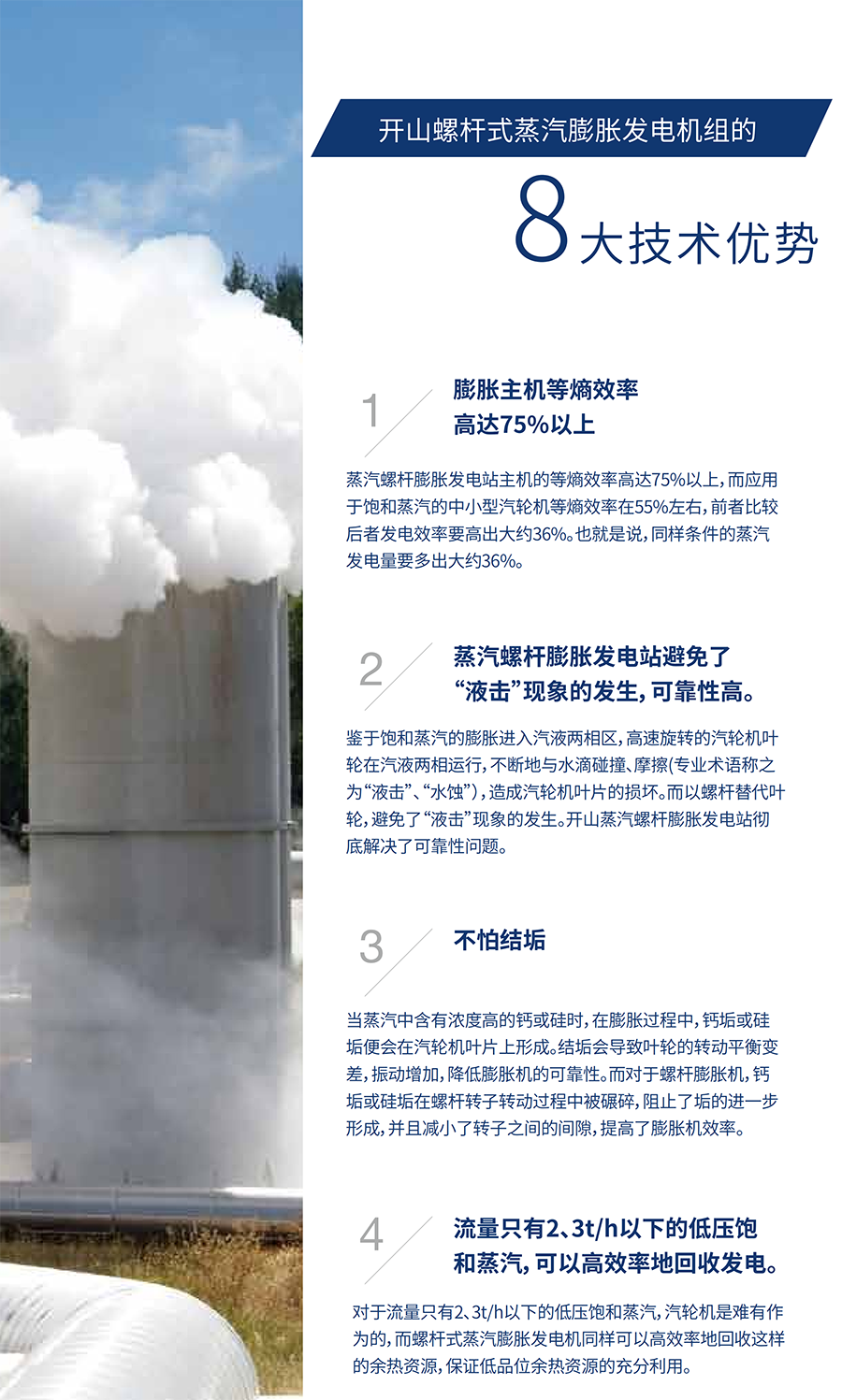 蒸汽螺杆膨胀发电站